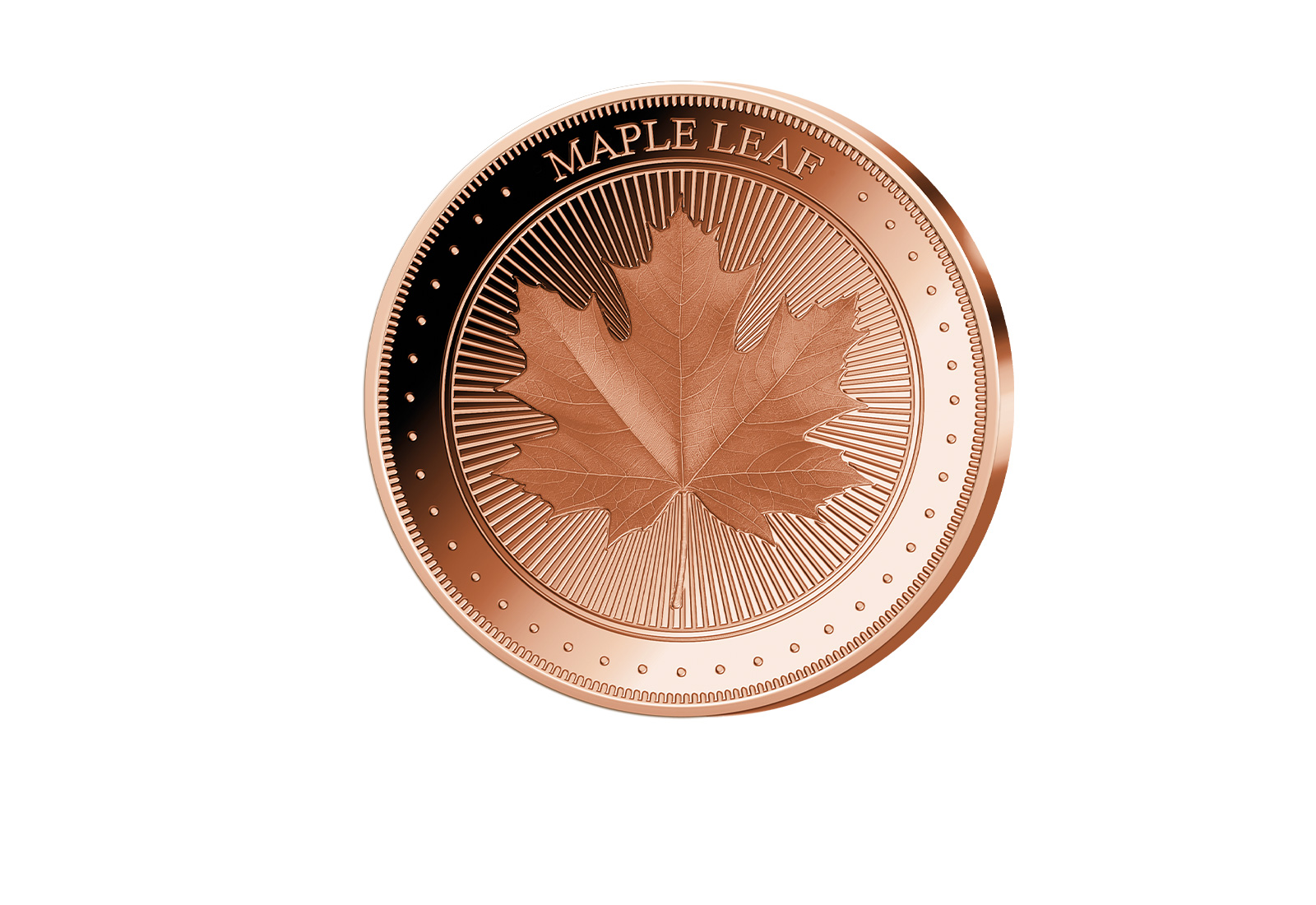 1 oz Kupferausgabe Maple Leaf