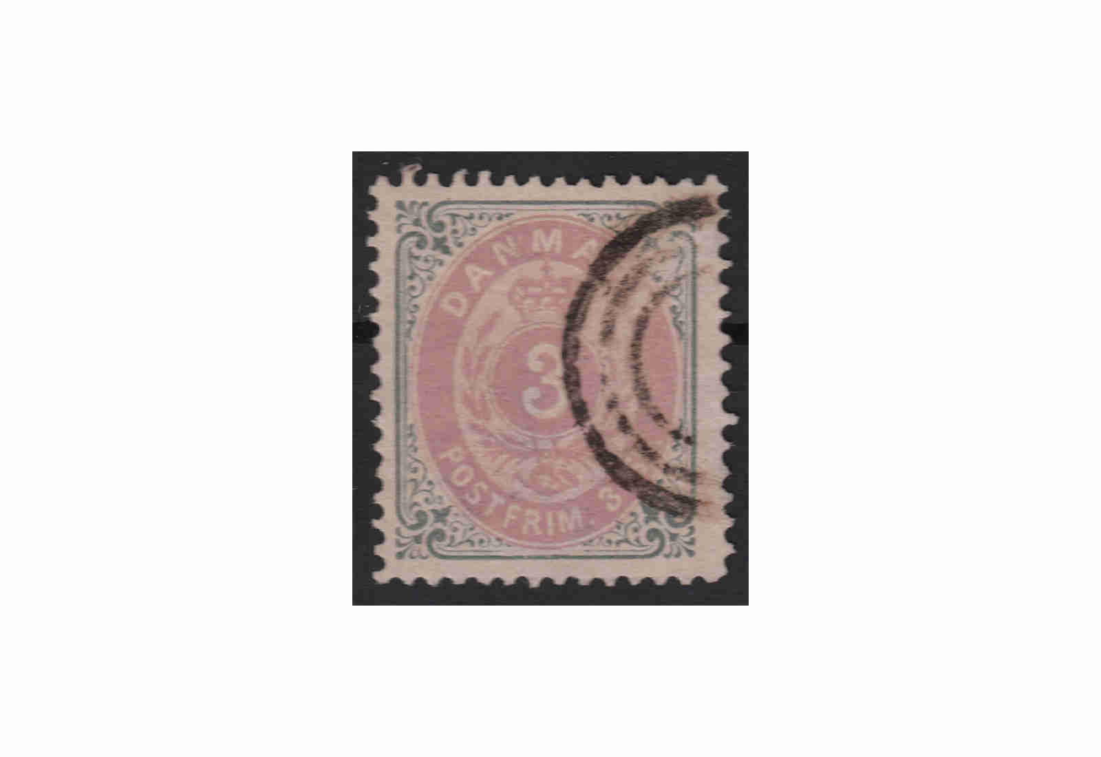 Dänemark Freimarke: Kroninsignien 1870/72 DNK Michel Nr. 17 gestempelt
