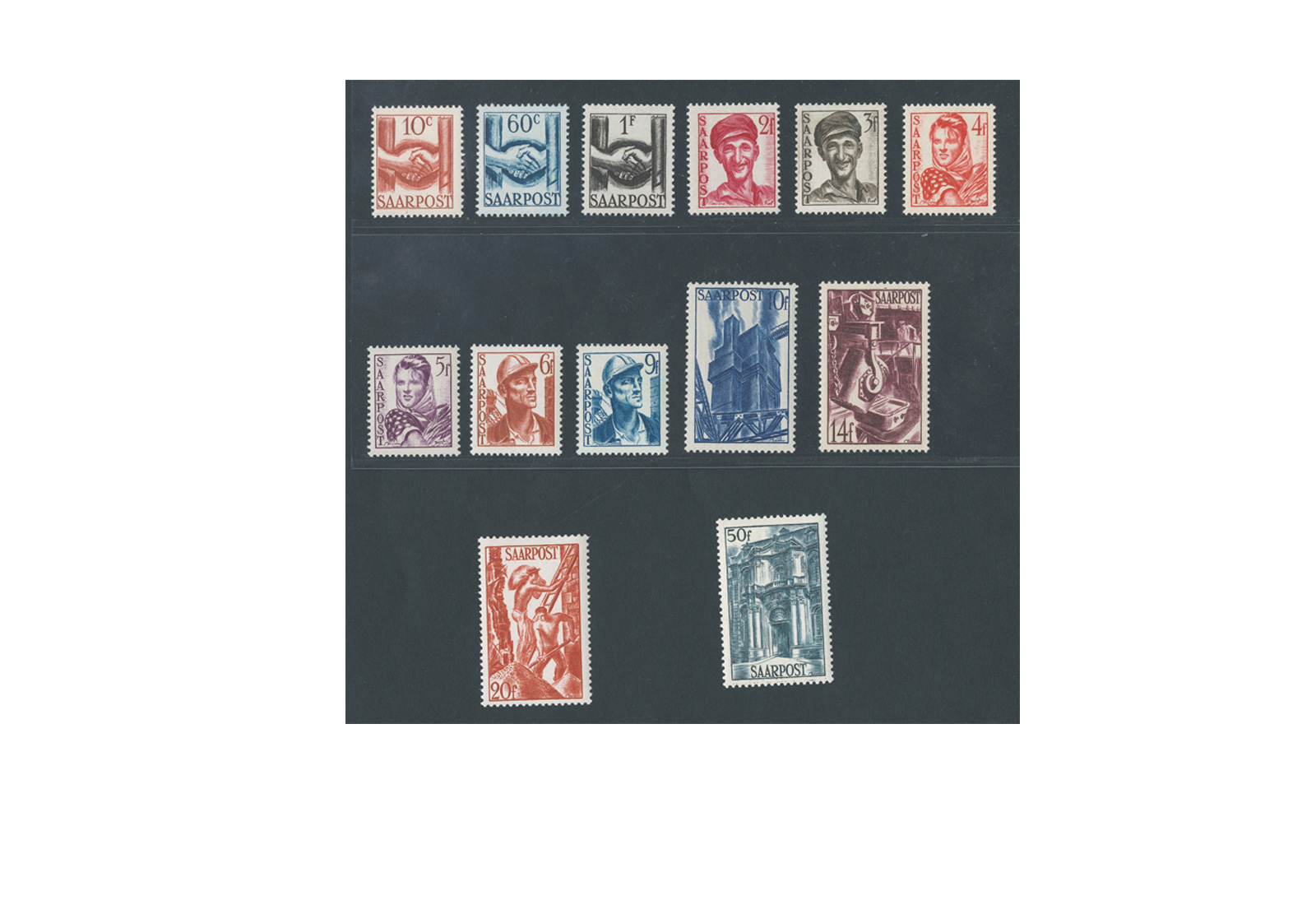 Briefmarken Saar Michel-Nr. 239/251 gestempelt