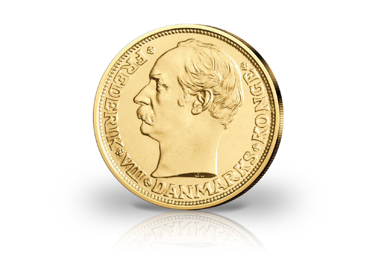 20 Kronen Goldmünze 1908-1912 Dänemark Frederik VIII.