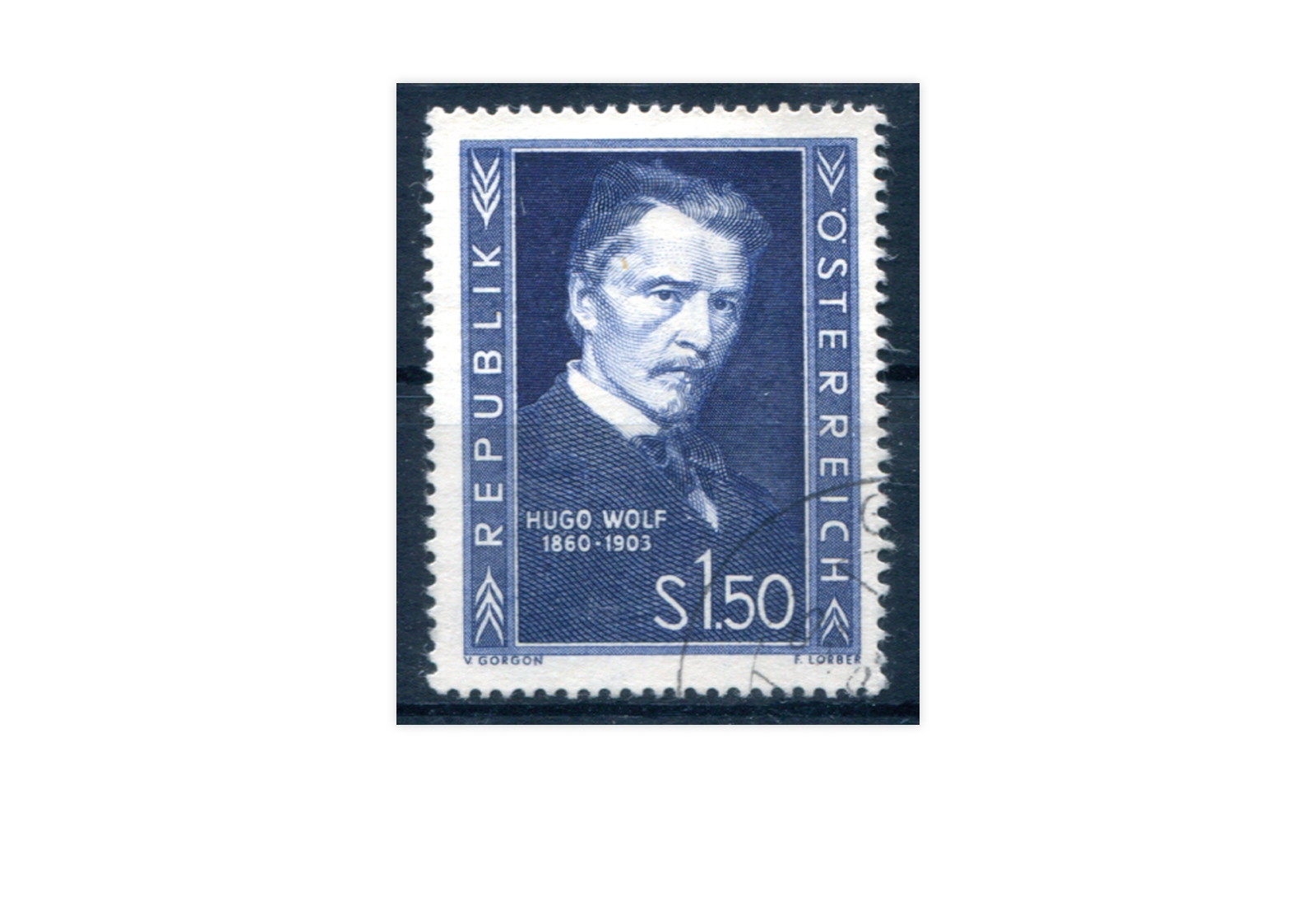Österreich Einzelausgabe 1953 Hugo Wolf Michel Nr. 981 gestempelt 