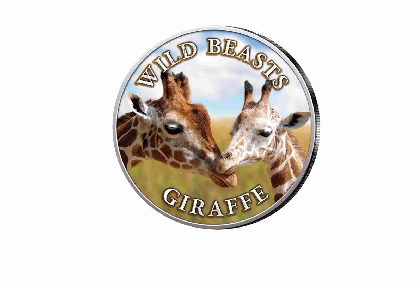 American Eagle 1 oz Silber USA mit Farbmotiv Giraffe