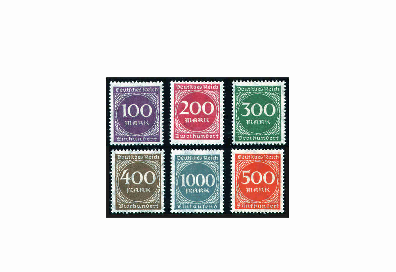 Briefmarken Deutsches Reich Freimarken 1923 Michel-Nr. 268/73 postfrisch