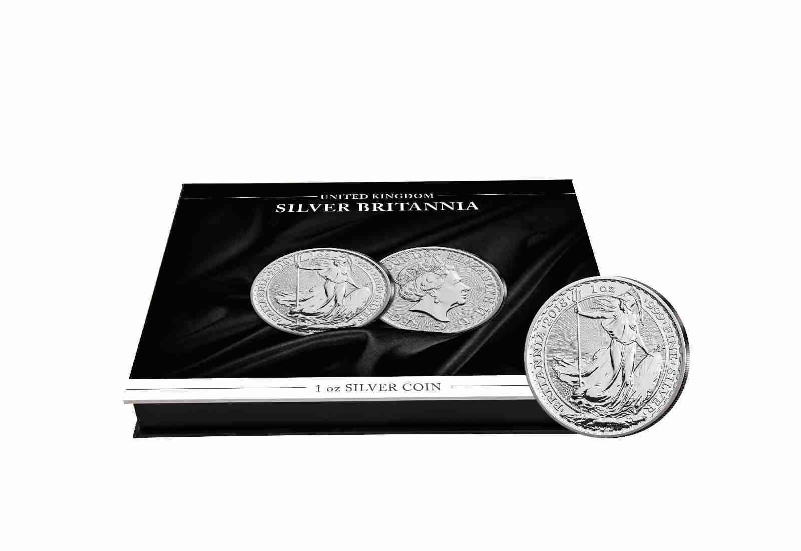 Münzkassette für 1 Unze Silber "Britannia"