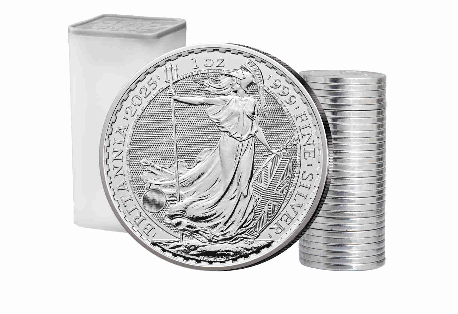 Britannia  1 oz 999/1000 Silber 2025 Großbritannien in 25er Tube King Charles III.