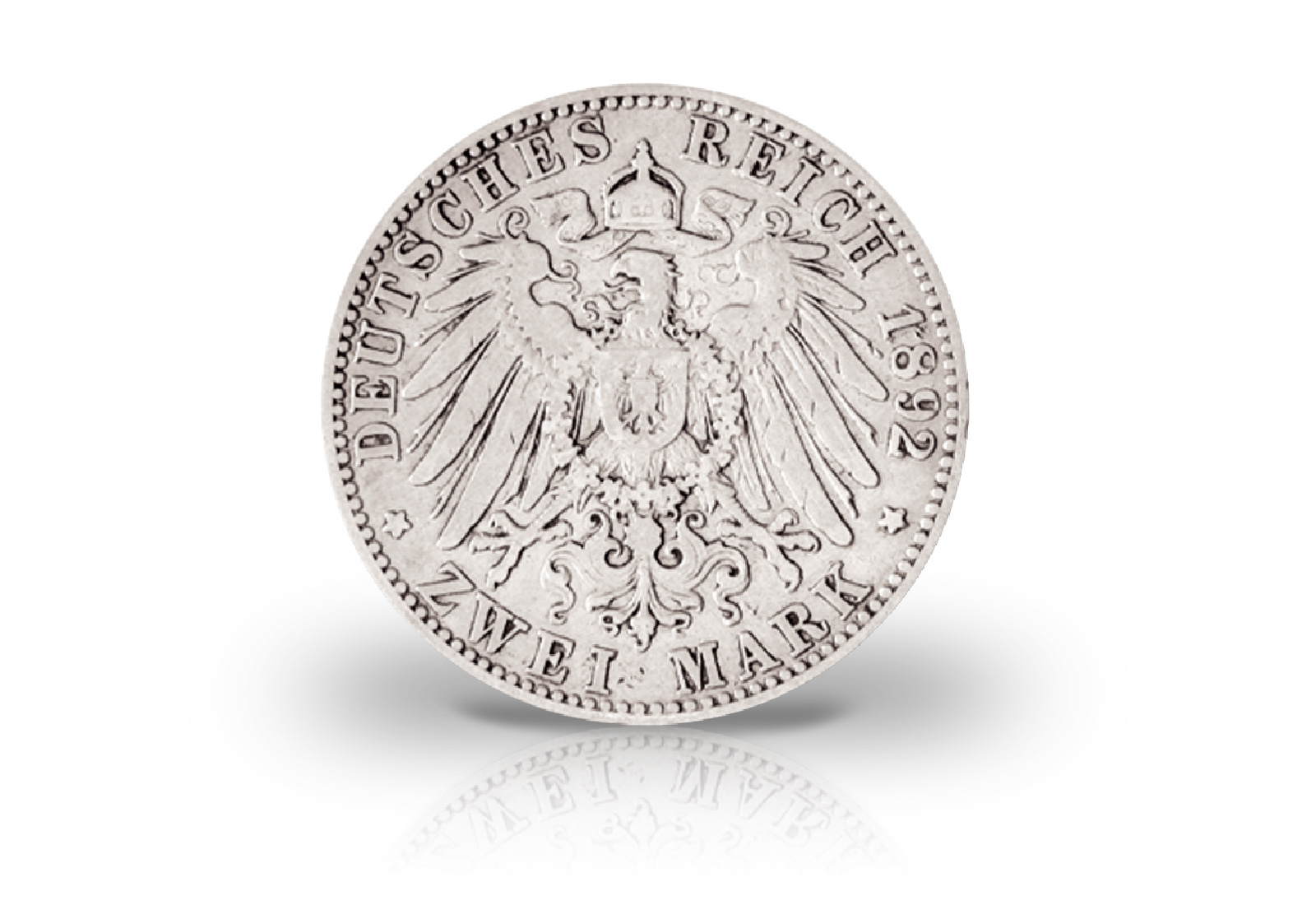 2 Mark 1892 Deutsches Kaiserreich Reuss Heinrich XXII. Jaeger-Nr. 117