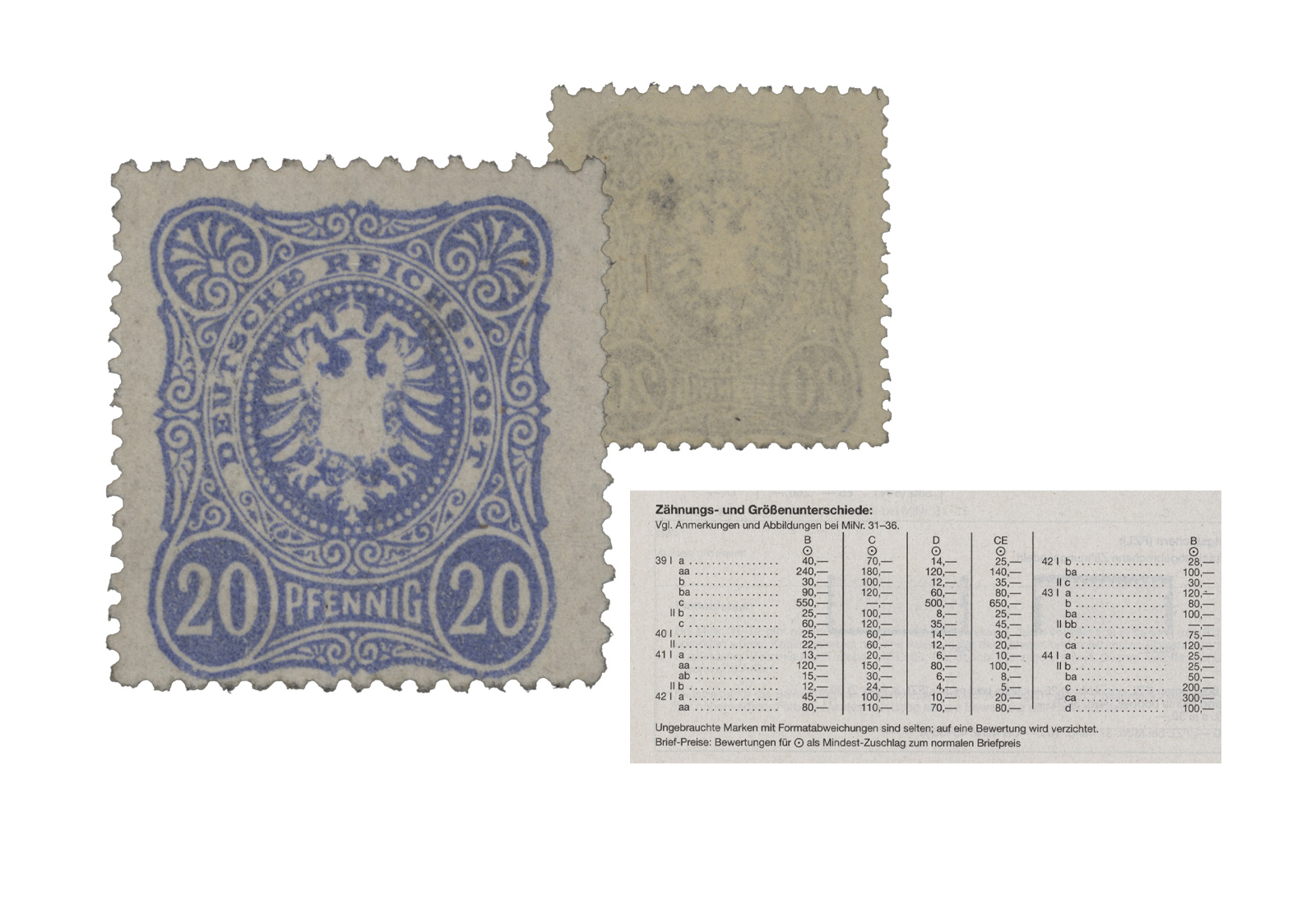 DR MiNr.: 42 ungebraucht Breite Marke