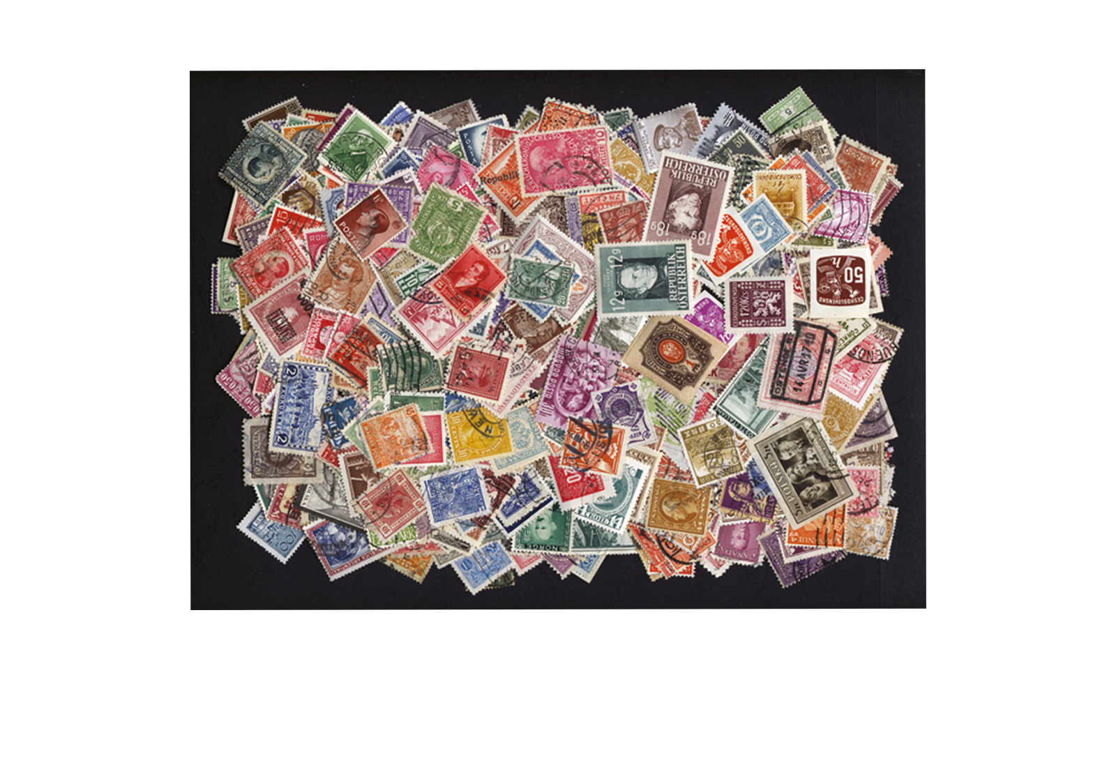500 Briefmarken vor Anno 1950