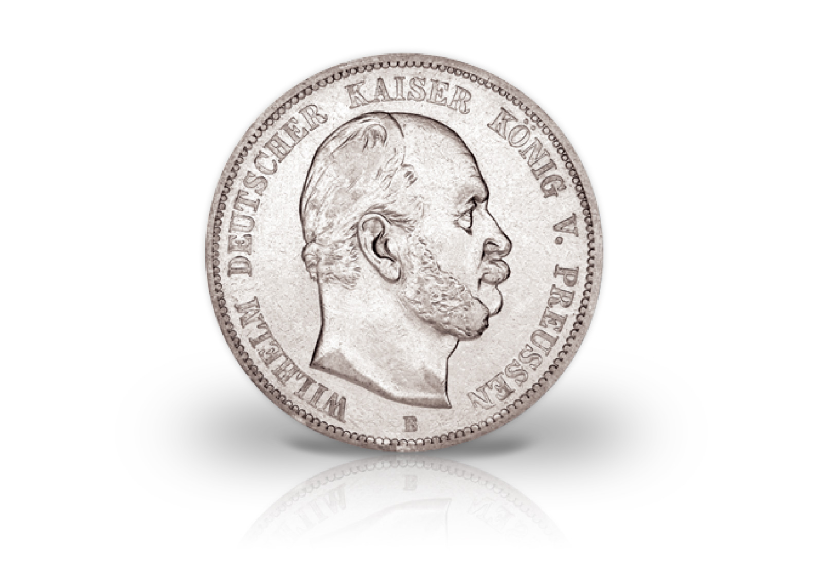 2 Mark 1876-1884 Deutsches Kaiserreich Preußen Wilhelm I. Jaeger-Nr. 96