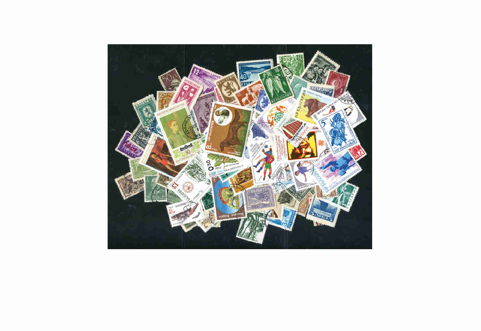 Bulgarien 500 verschiedene Briefmarken