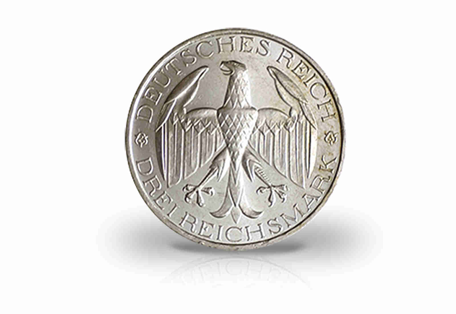3 Reichsmark 1929 Weimarer Republik Waldeck Jaeger-Nr. 337