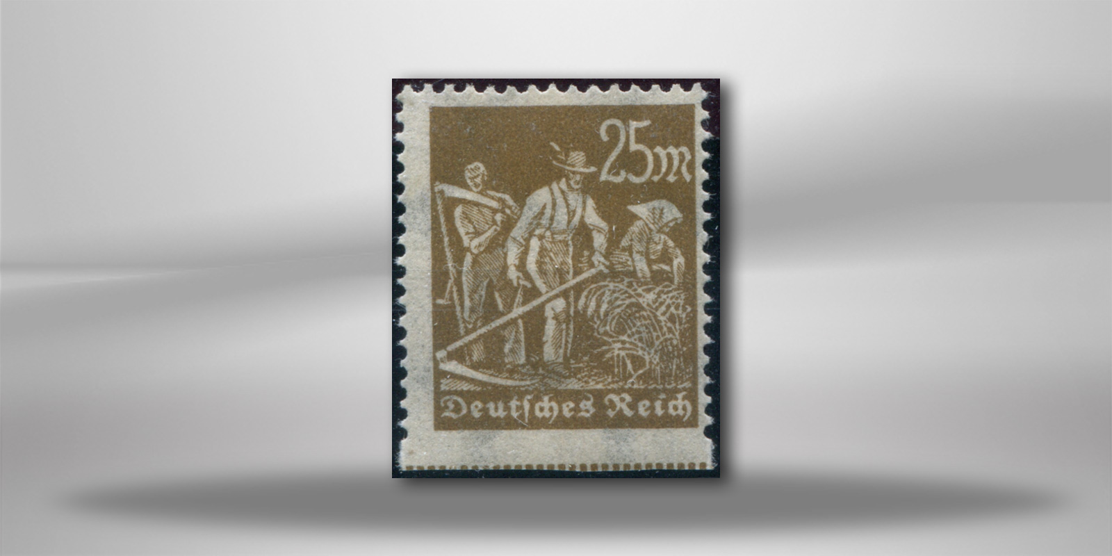 Briefmarke Deutsches Reich Der abartige Schnitter 1922 Michel-Nr. 242 Uu postfrisch