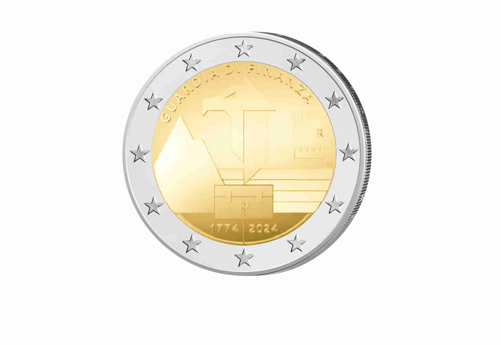 2 Euro 2024 Italien Gründung der Gardia Di Finanza
