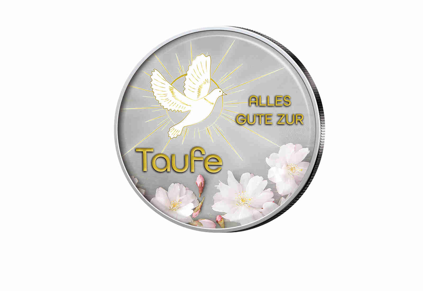 American Eagle 1 oz Silber USA mit Farbmotiv Glückwunsch zur Taufe II