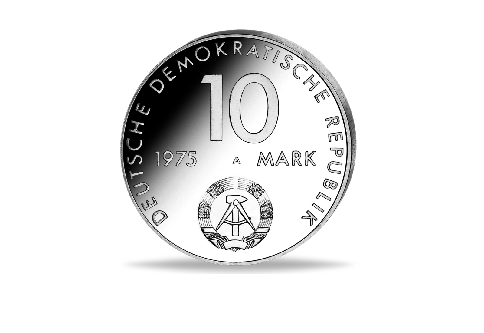 DDR 10 Mark Probe 1975 st 100. Geburtstag von Albert Schweitzer