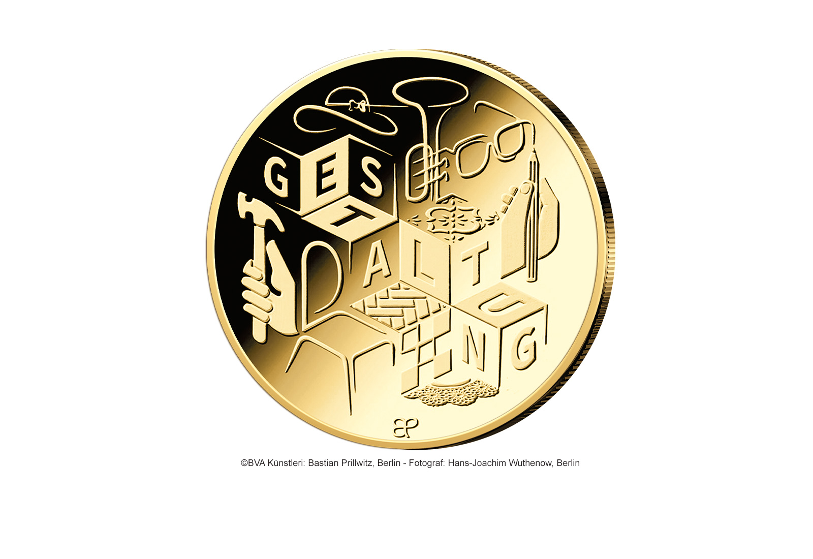 50 Euro 2026 Deutschland Goldmünze Gestaltung Prägestätte A-J