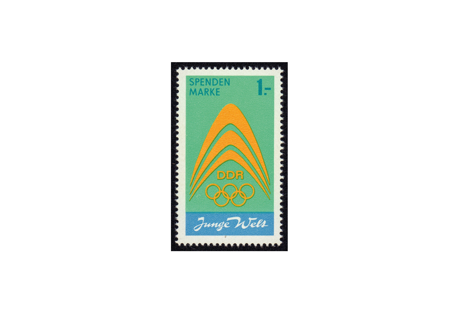 Briefmarke DDR Spendenmarke Junge Welt 1971 Michel-Nr. I postfrisch