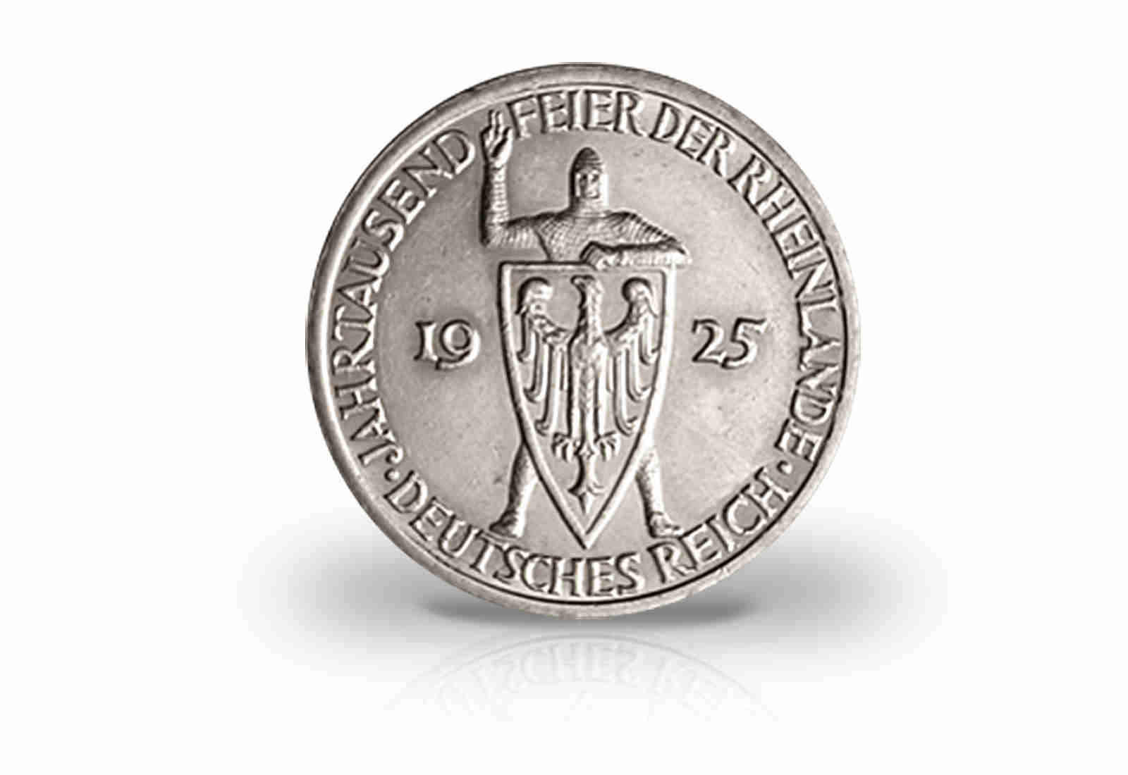 3 Reichsmark 1925 Weimarer Republik Jahrtausendfeier Rheinlande Jaeger-Nr. 321