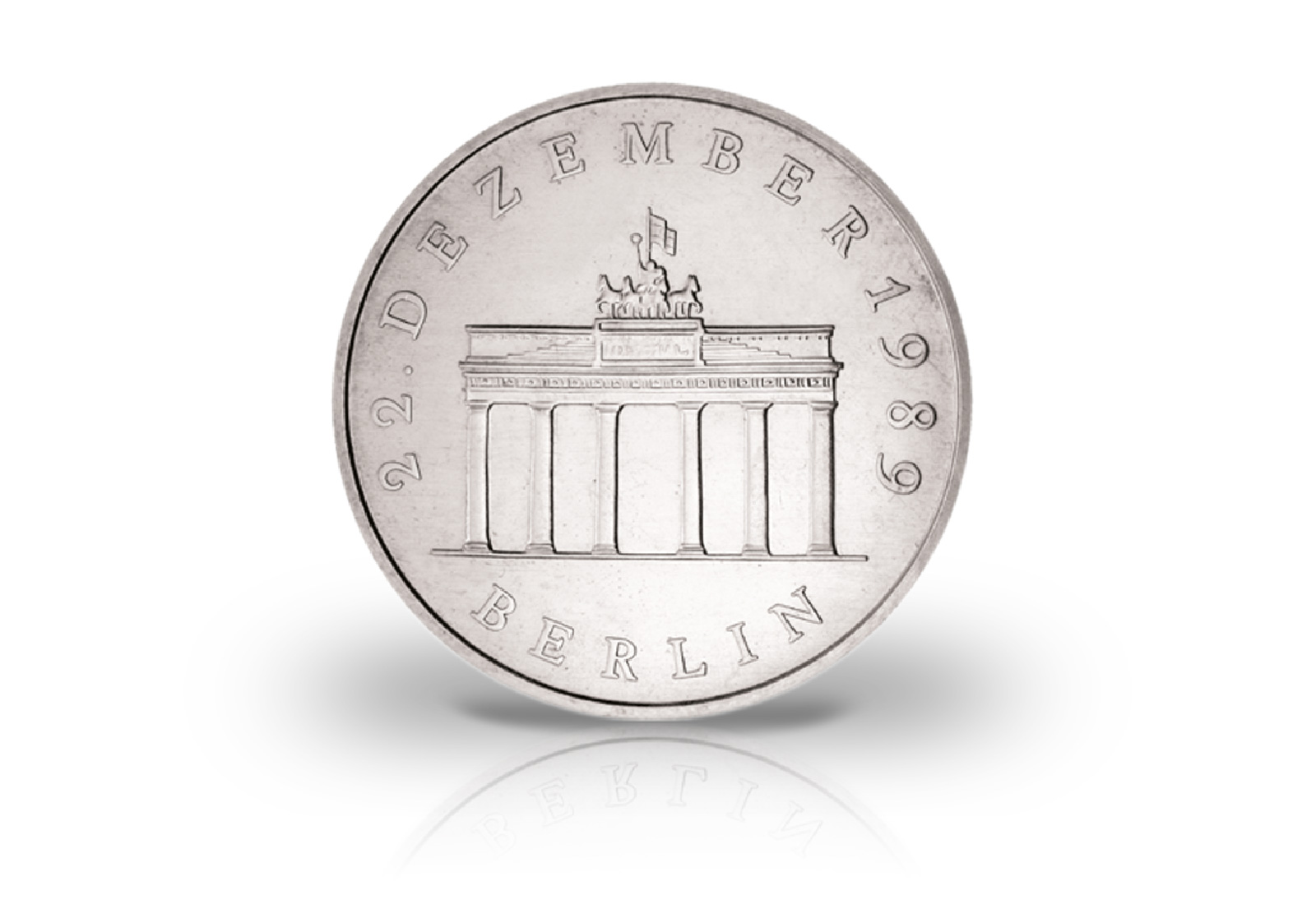 20 Mark Gedenkmünze 1990 DDR Öffnung des Brandenburger Tor Jaeger-Nr. 1635