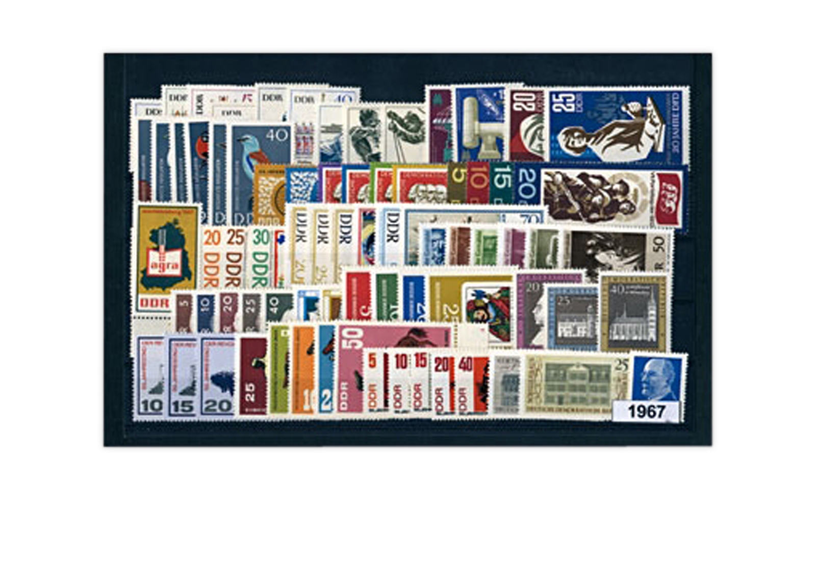 DDR Jahrgang 1967 gestempelt