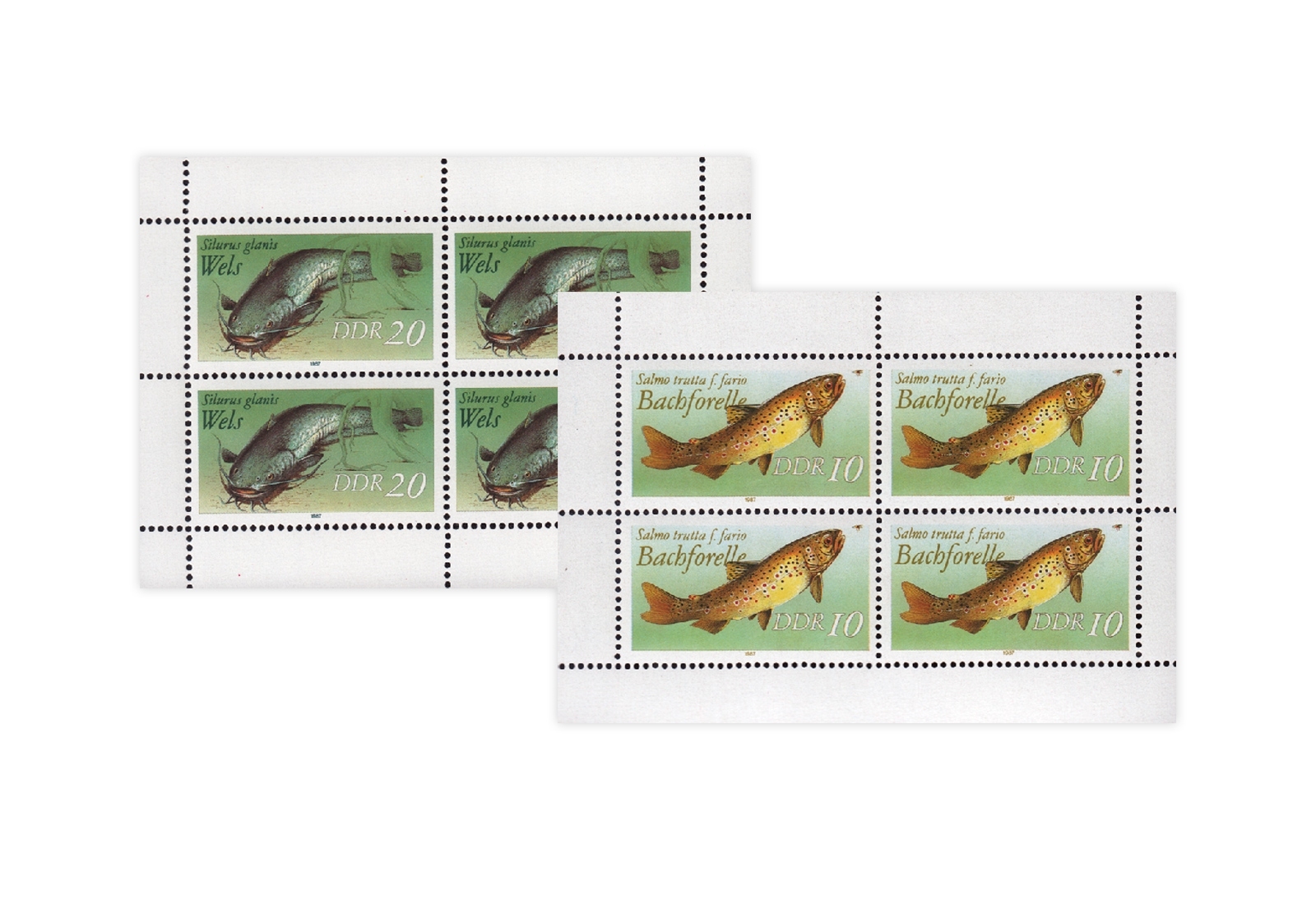 DDR Kleinbogen 1987 Michel Nr. 3096 bis 3097 I gestempelt