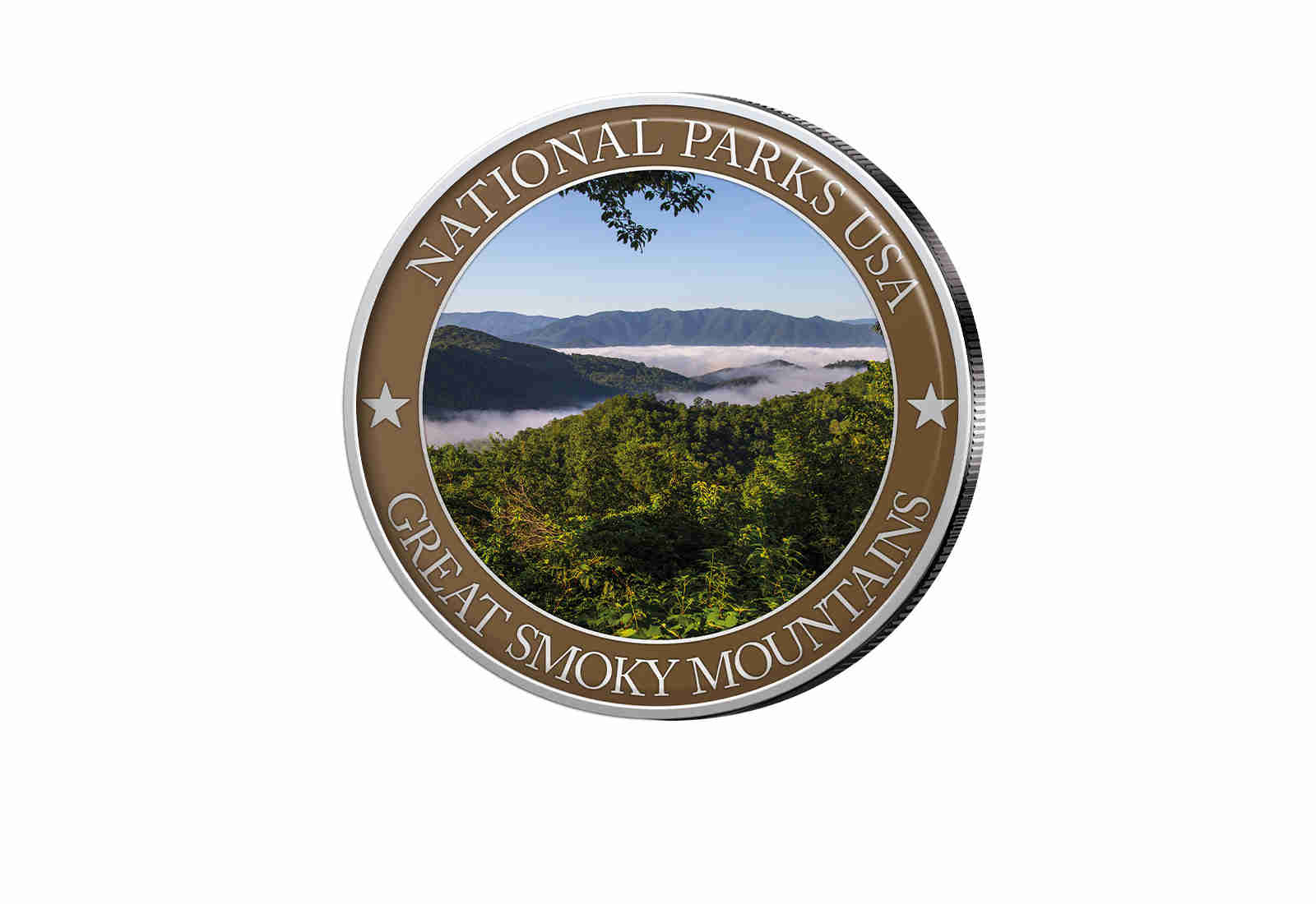 1/2 Dollar USA Great Smoky Mountains Serie National Parks USA mit Farbapplikation
