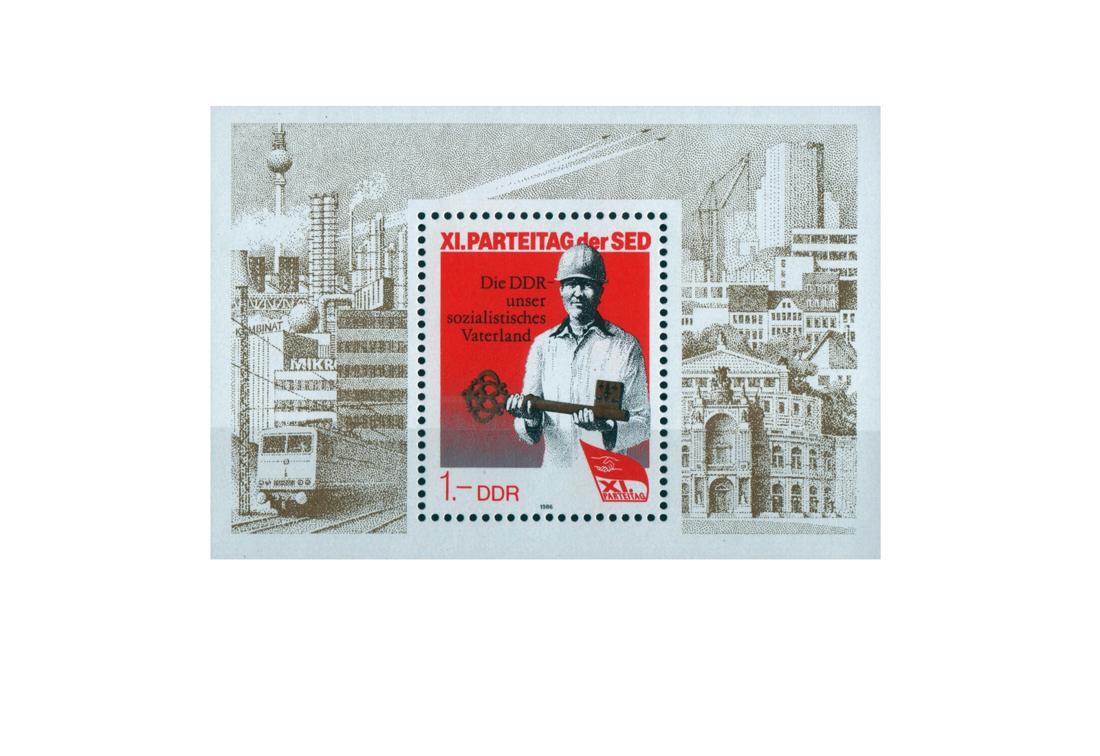 DDR Block 83 XI. Parteitag der SED 1986 **