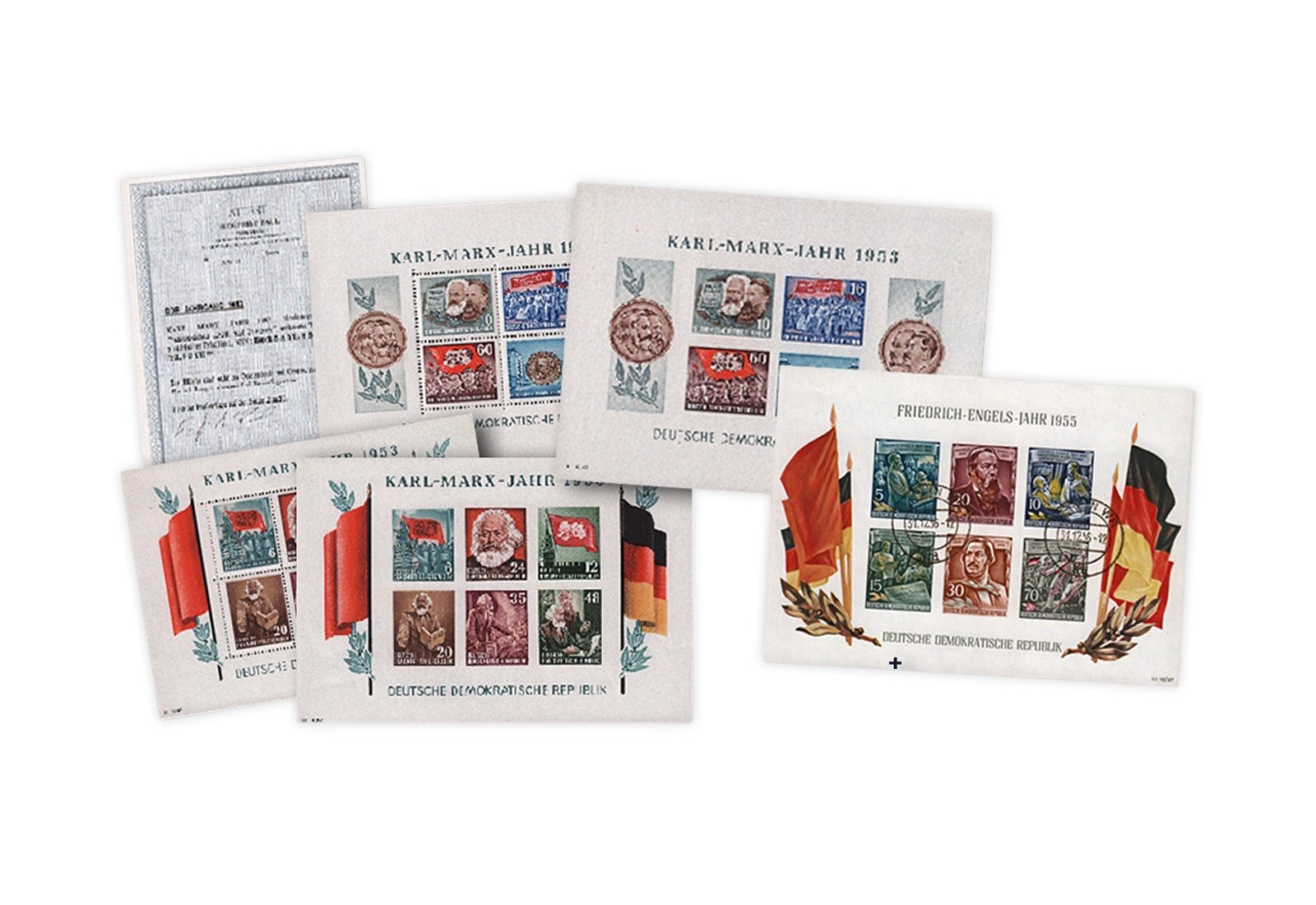 DDR Blocks 8/9 A+B gestempelt mit Fotoattest