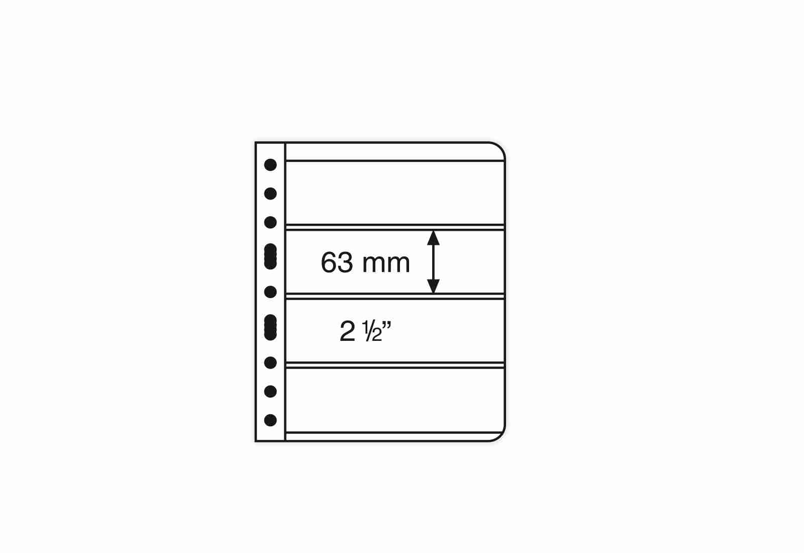 VARIO-Hüllen mit 4er-Einteilung (schwarz)