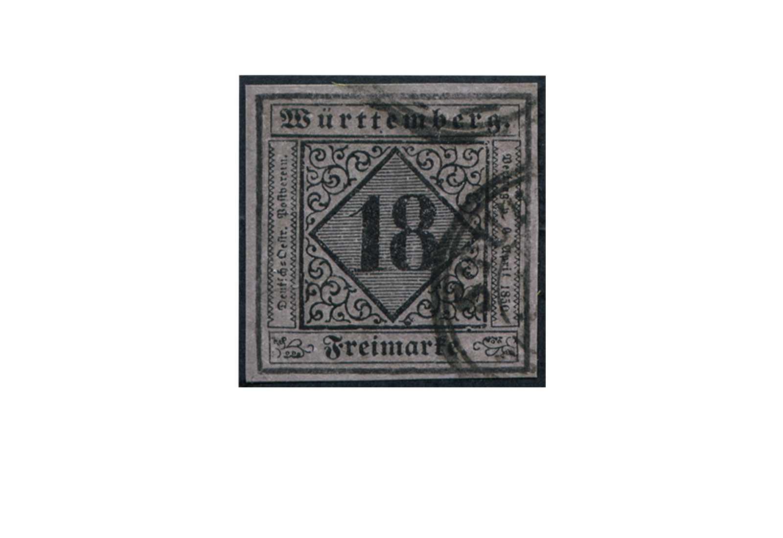 Briefmarke Altdeutschland Württemberg Freimarke 1851 Michel-Nr. 5 gestempelt