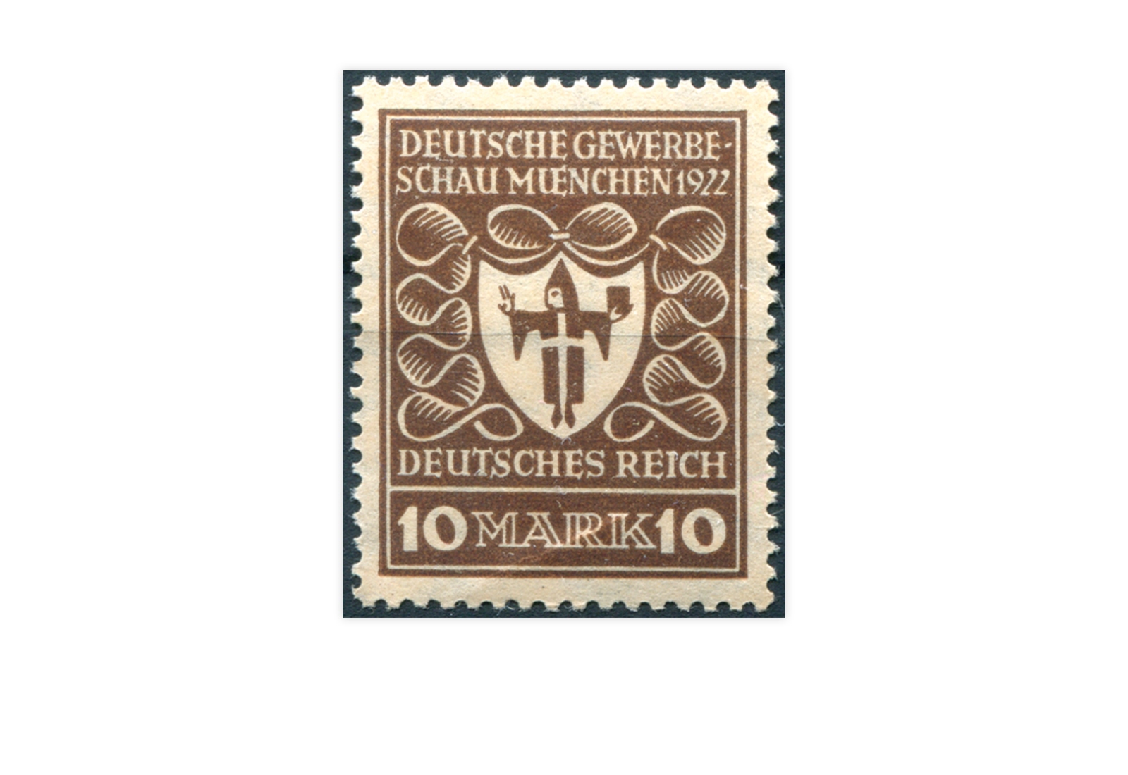 Briefmarke Deutsches Reich Deutsche Gewerbeschau 1922 Michel-Nr. 203 b postfrisch geprüft