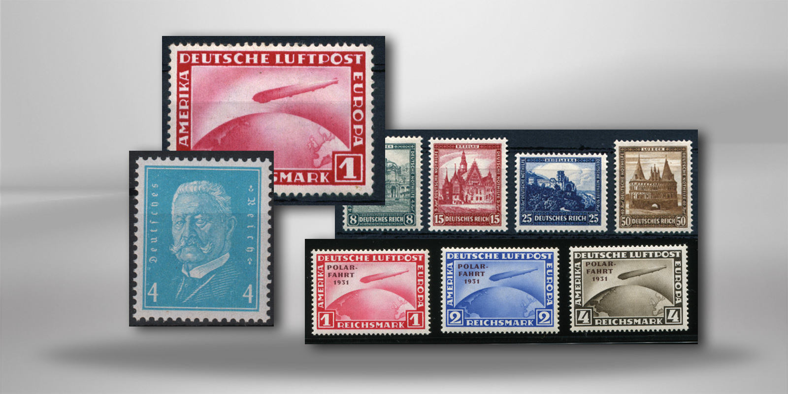 Briefmarken Deutsches Reich Jahrgang 1931 Michel Nr. 454-462 postfrisch