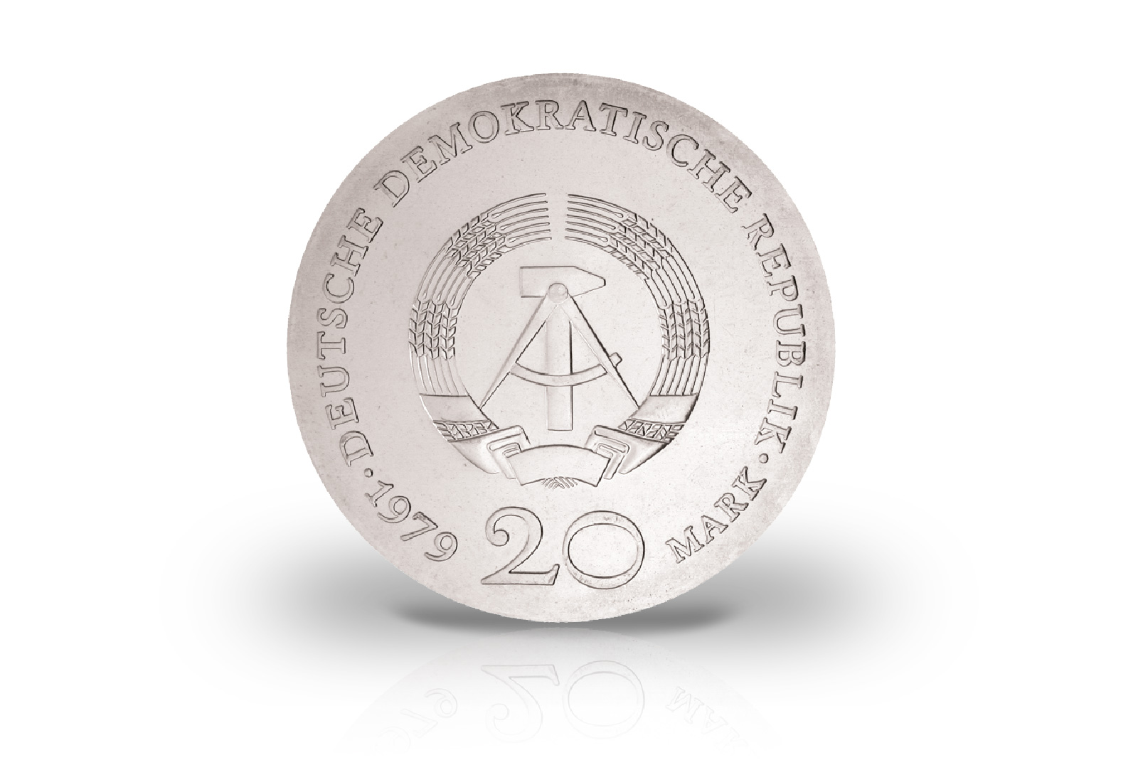 20 Mark Gedenkmünze 1979 DDR Gotthold Ephraim Lessing Jaeger-Nr. 1571