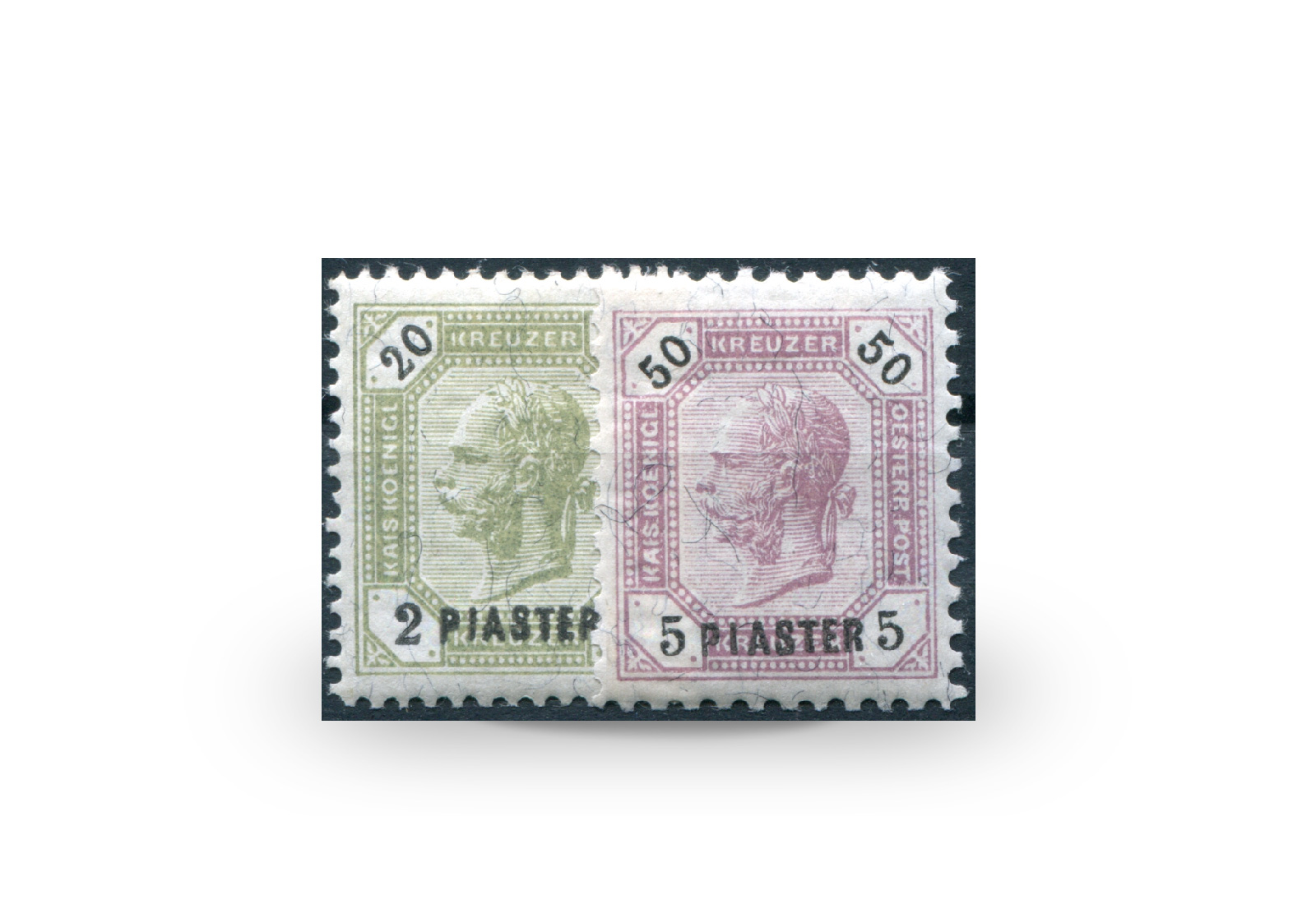 Briefmarken Österreich/Levante Franz Joseph 1891 Michel-Nr. 28/29 postfrisch