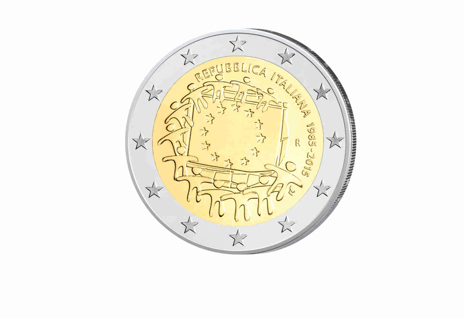 2 Euro 2015 Italien 30 Jahre Europaflagge Gemeinschaftsausgabe