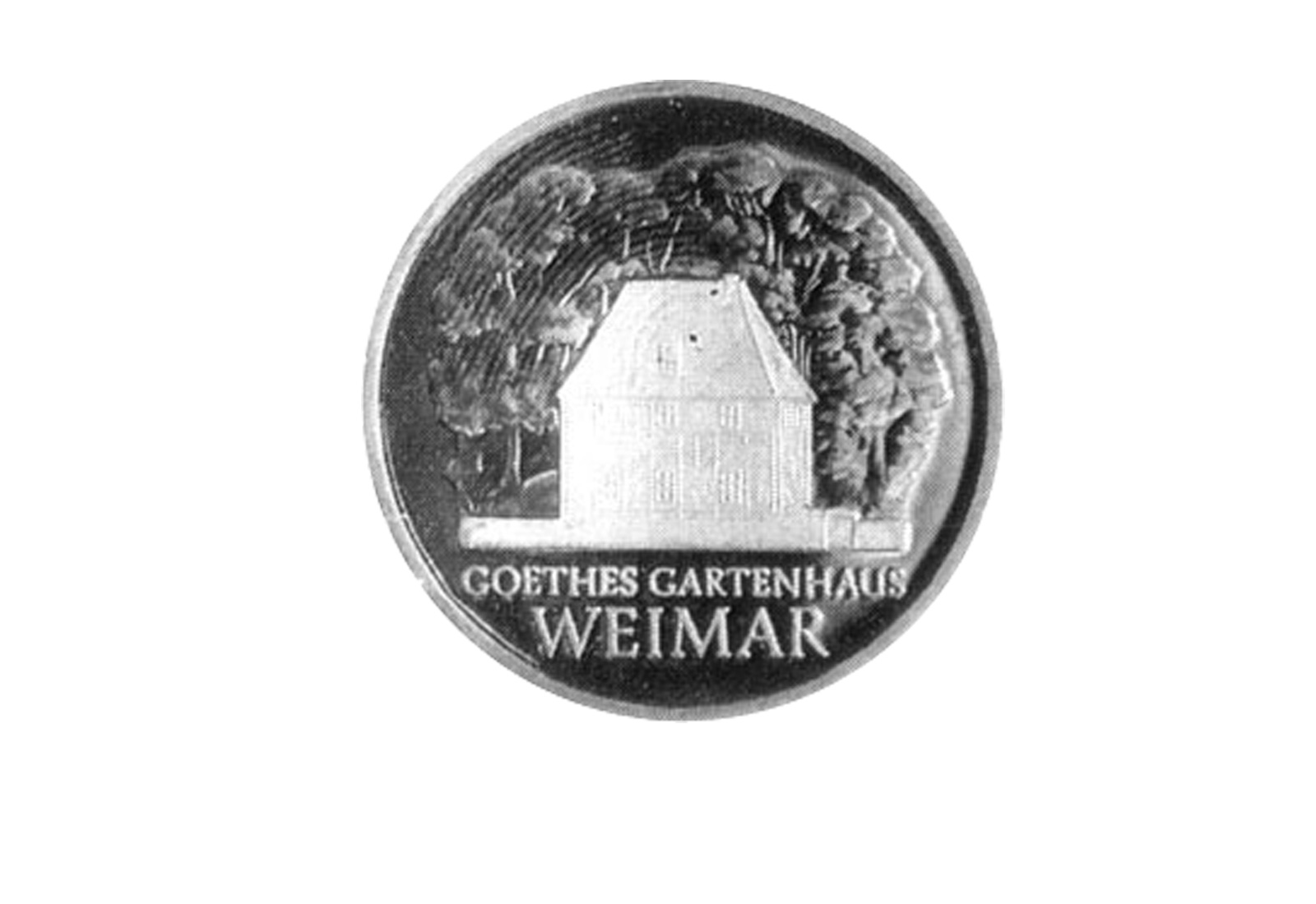 DDR 5 Mark Probe 1982 PP Goethes Gartenhaus Jaeger-Nr. 1585P