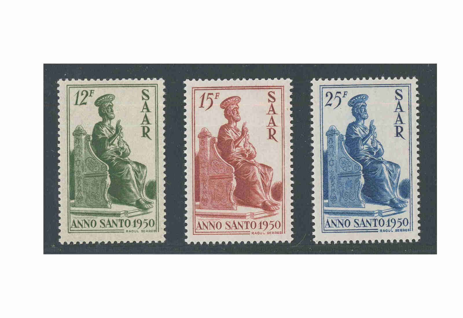 Briefmarke Saar 293/295 gestempelt