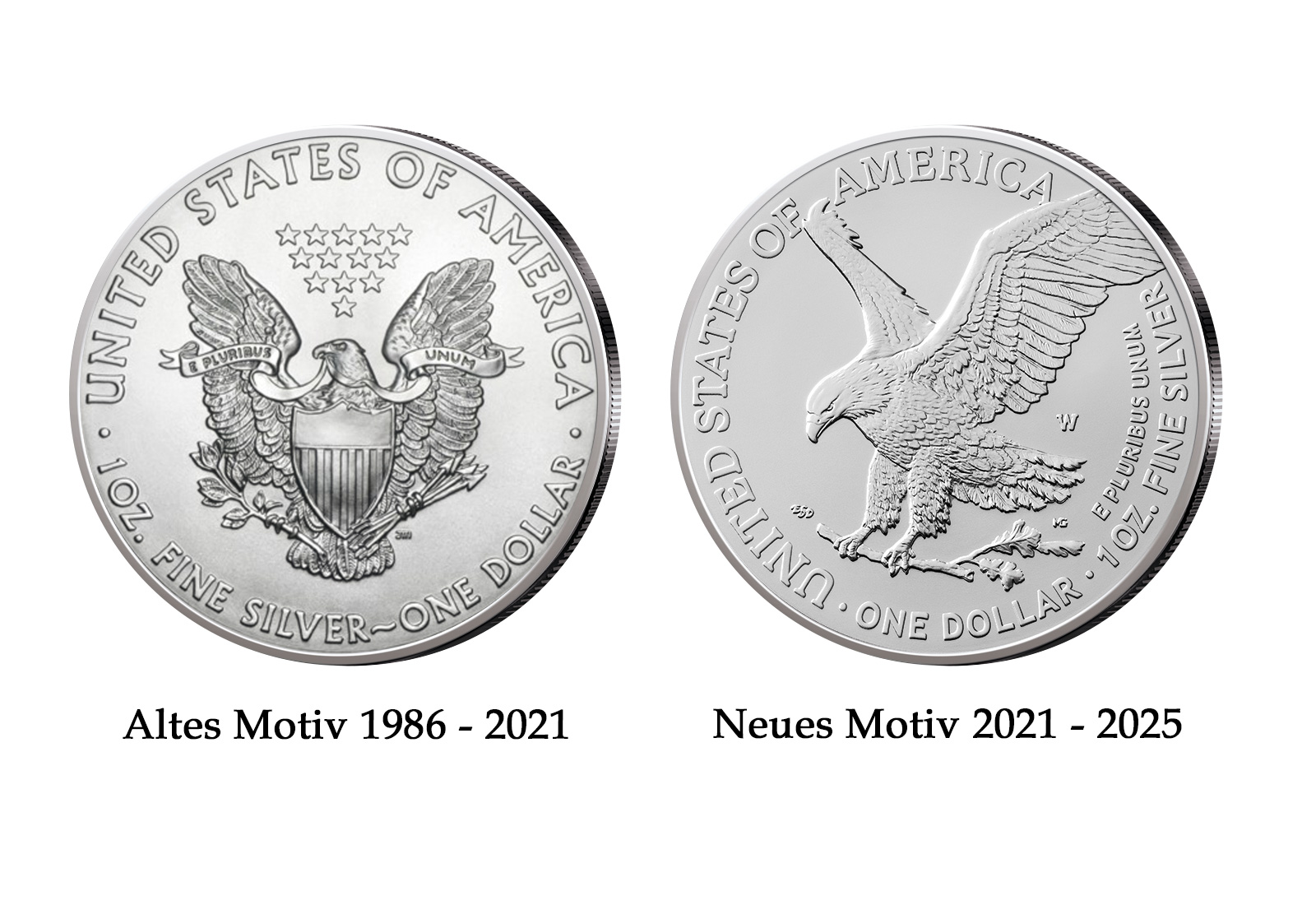 American Eagle Komplett Kollektion 1986-2025 in Holzkassette