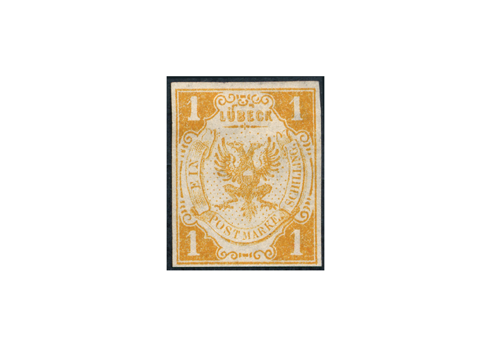 Briefmarke Altdeutschland Lübeck Freimarke 1859 Michel-Nr. 2 ungebraucht