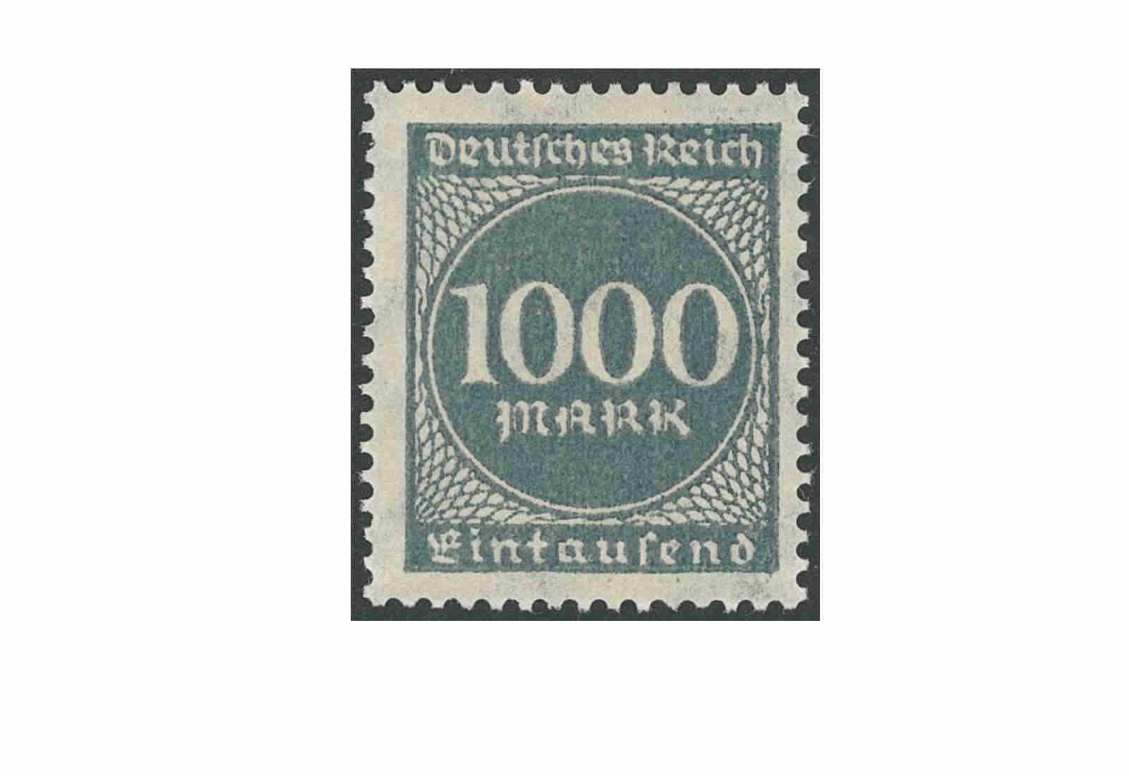 Briefmarke Deutsches Reich Michel-Nr. 273 z eigene Bogentrennung