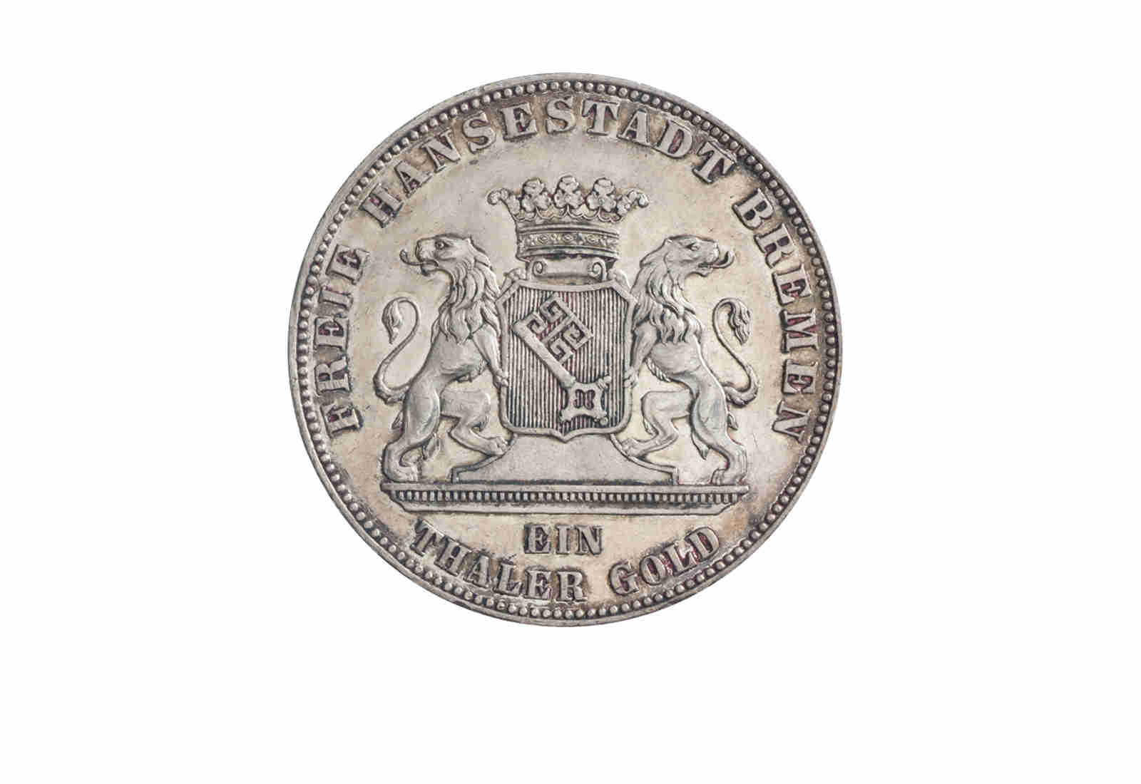 Gedenktaler 1863 Bremen Deutsche Befreiung Silber