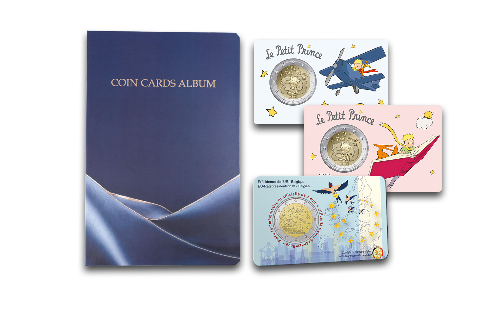 Großes Sammelalbum für 2 Euro Coincards im Steckkartenformat