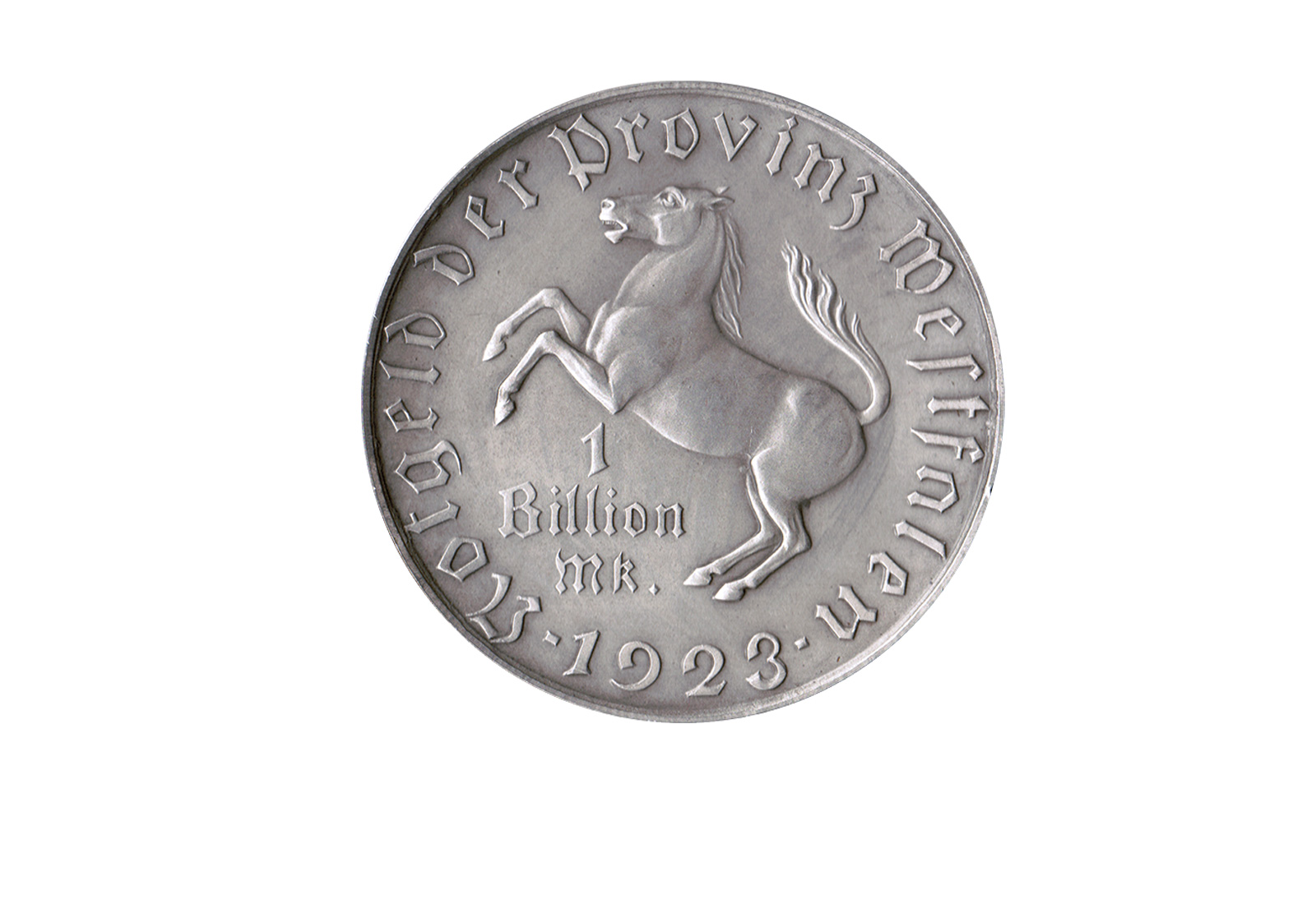 1 Billion Mark 1923 Weimar Notgeldmünze Westfalen J. N28 ss - vz