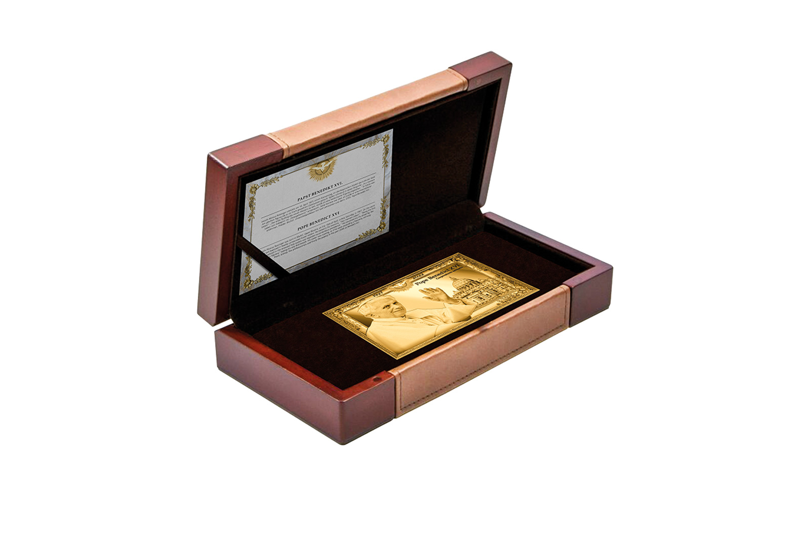 1/10 oz Goldmünze Benedikt XVI. 999/1000 Gold in Etui inkl. Zertifikat