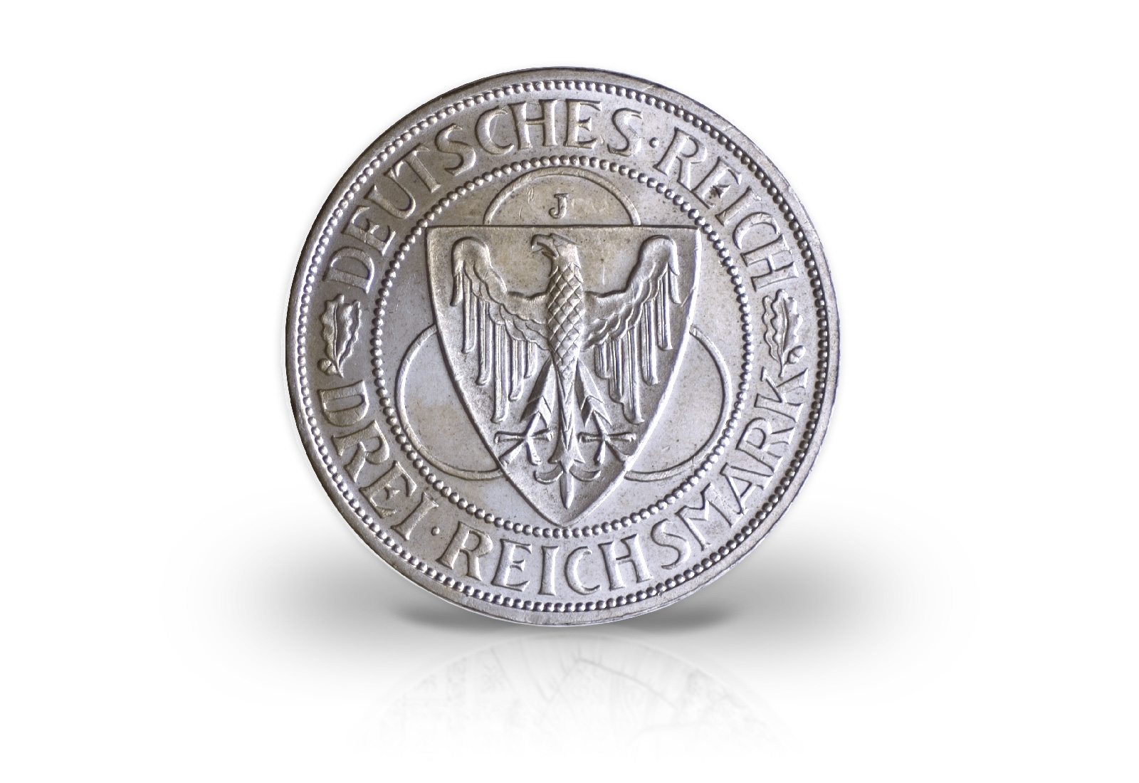 3 Mark 1930 Weimarer Republik Rheinland-Räumung Jaeger-Nr. 345