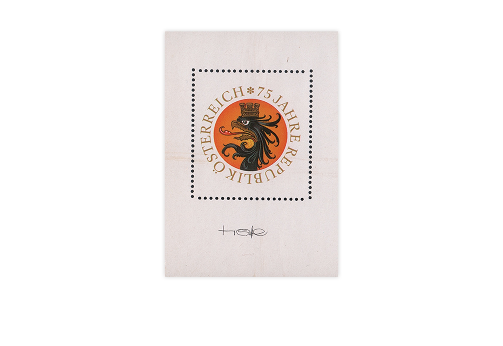 Österreich Kosel-Block 1993 - 75 Jahre Bundesadler