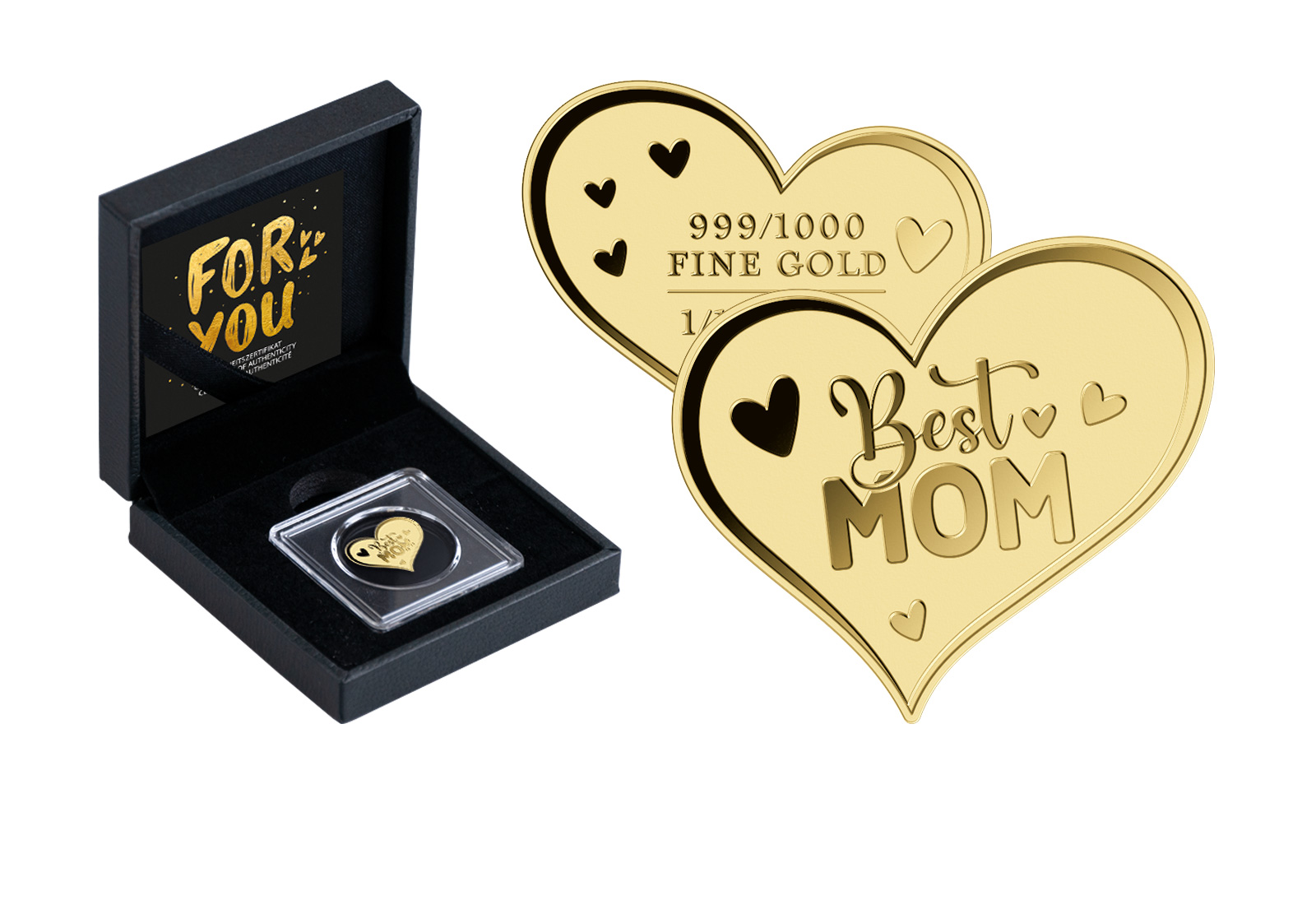 Goldausgabe Motiv "Best Mom" 999/1000 Gold