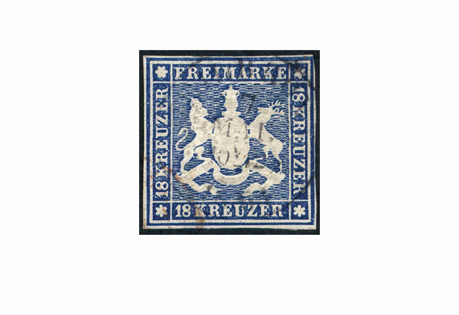 Briefmarke Altdeutschland Württemberg Freimarke 1860 Michel-Nr. 15 gestempelt geprüft