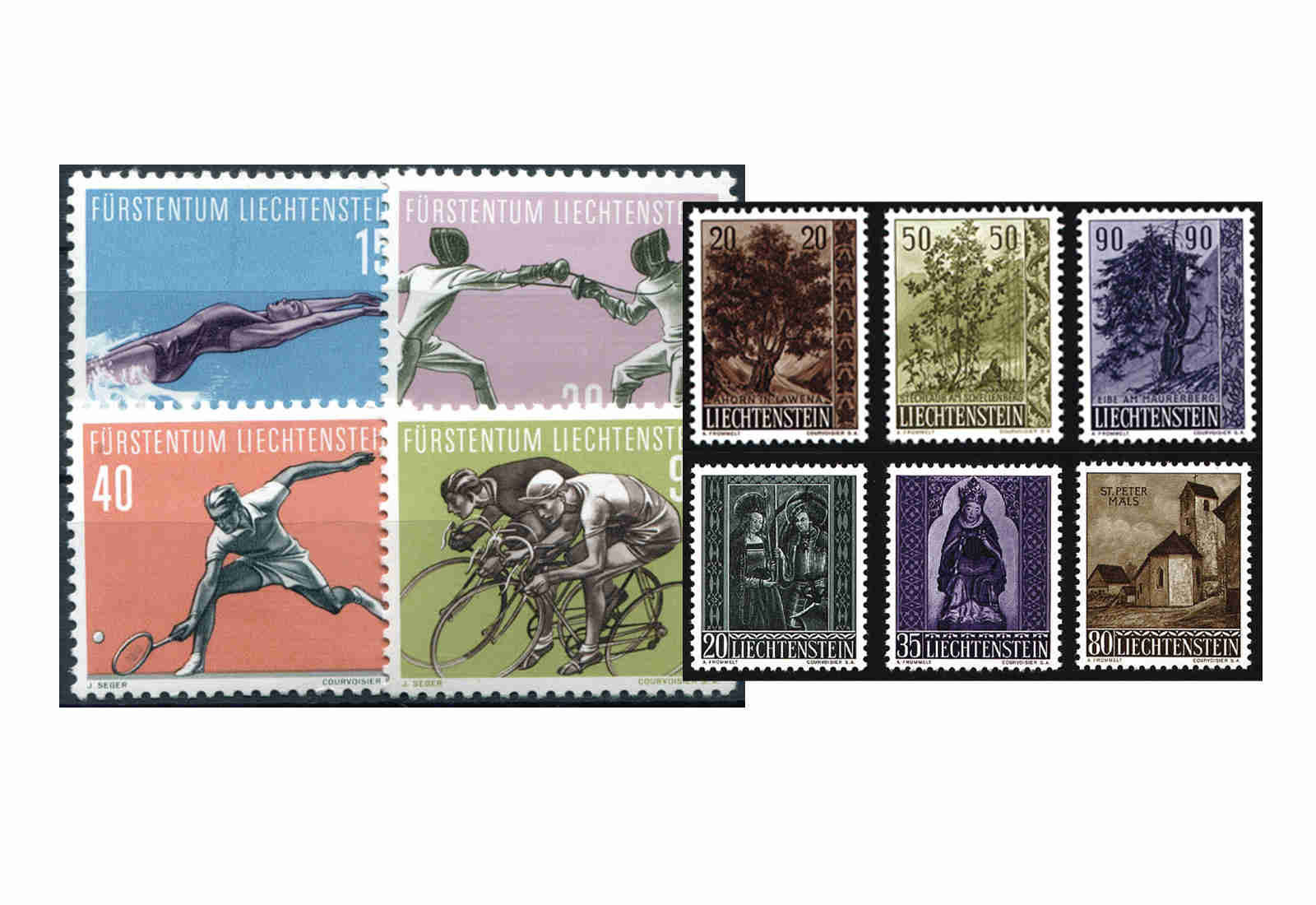 Liechtenstein Jahrgang 1958 postfrisch