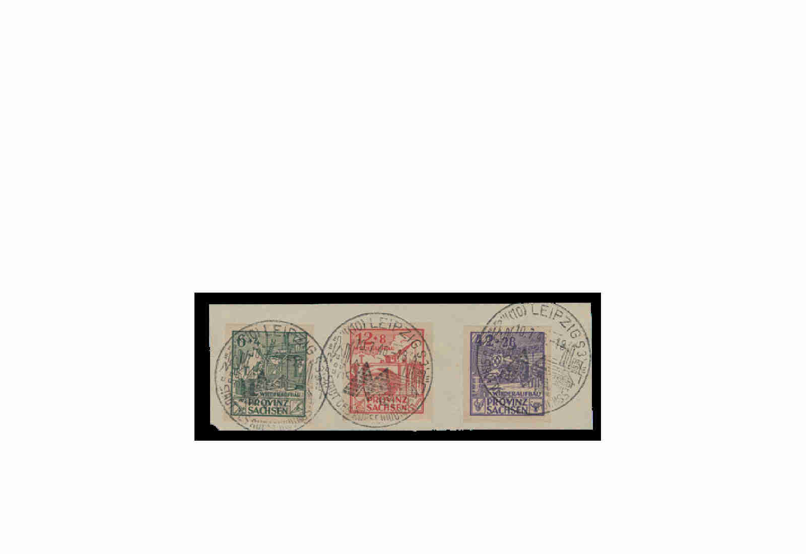 SBZ Mi.Nr. 87B/89B gestempelt